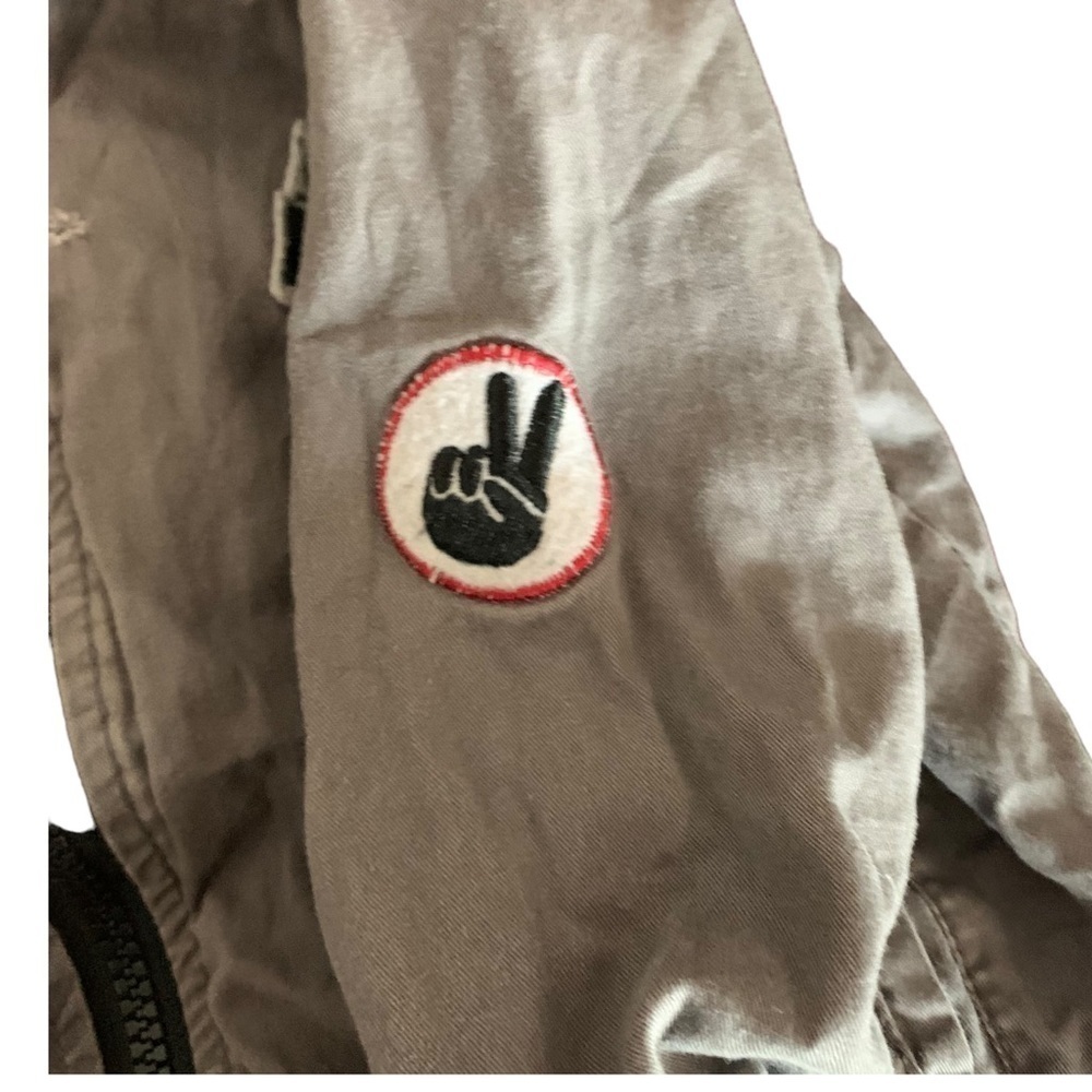 Hudson boys size 6 grey Let's Rock Bomber Jacket - Picture 6 of 8